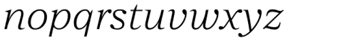 Zeit Extralight Italic Font LOWERCASE