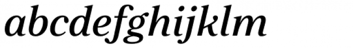 Zeit Regular Italic Font LOWERCASE