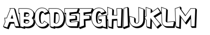 Zekilo Shadow Font UPPERCASE