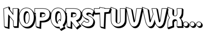 Zekilo Shadow Font UPPERCASE