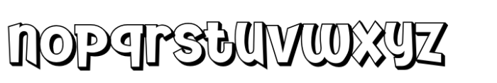 Zekilo Shadow Font LOWERCASE