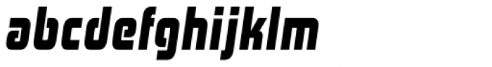 Zekton Condened Black Italic Font LOWERCASE