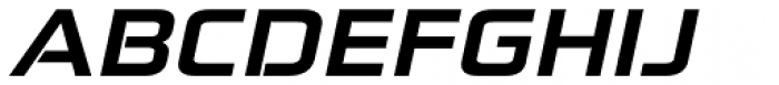 Zekton Extended Heavy Italic Font UPPERCASE