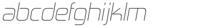 Zekton UltraLight Italic Font LOWERCASE