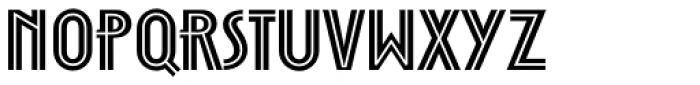 Zelda-Narrow Inline Bold Font LOWERCASE