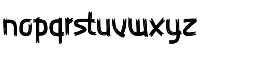 Zelioon Wild Regular Font LOWERCASE