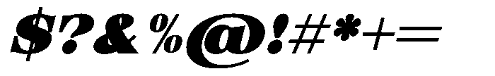 Zelthara Sans Black Italic Font OTHER CHARS
