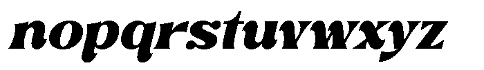 Zelthara Sans Bold Italic Font LOWERCASE