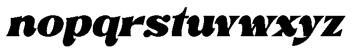 Zelthara Sans Extra Bold Italic Font LOWERCASE