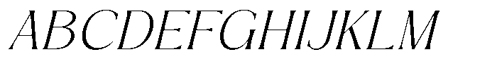 Zelthara Sans Extra Light Italic Font UPPERCASE