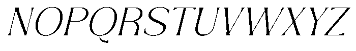 Zelthara Sans Extra Light Italic Font UPPERCASE