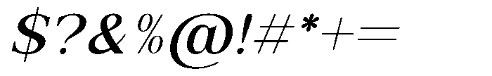 Zelthara Sans Italic Font OTHER CHARS