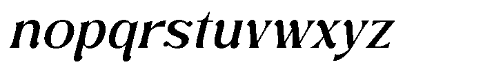 Zelthara Sans Italic Font LOWERCASE