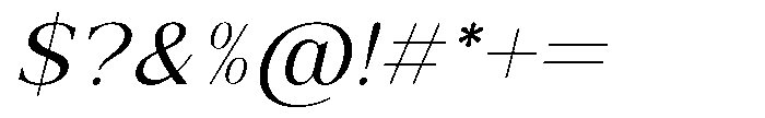 Zelthara Sans Light Italic Font OTHER CHARS