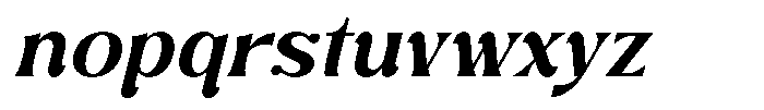 Zelthara Sans Medium Italic Font LOWERCASE