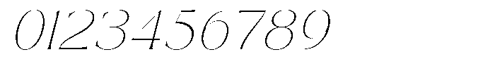 Zelthara Sans Thin Italic Font OTHER CHARS