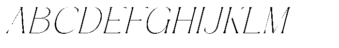 Zelthara Sans Thin Italic Font UPPERCASE