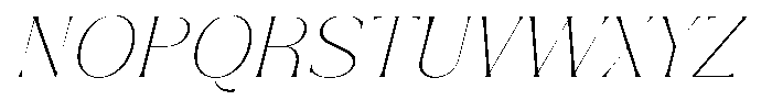 Zelthara Sans Thin Italic Font UPPERCASE