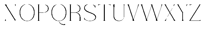 Zelthara Sans Thin Font UPPERCASE