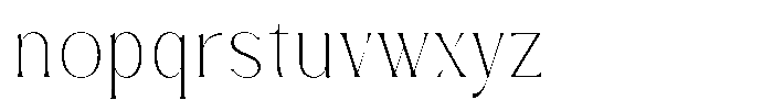Zelthara Sans Thin Font LOWERCASE