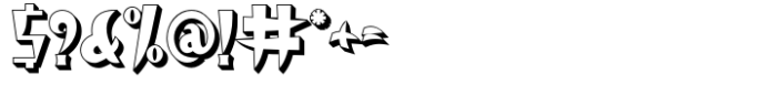 Zenbou Extrude Font OTHER CHARS