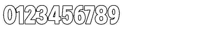 Zendory Black Condensed Narrow Outline Font OTHER CHARS