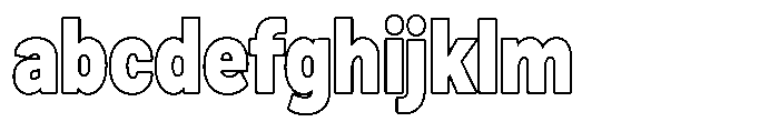 Zendory Black Condensed Narrow Outline FONT