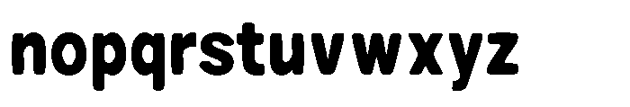 Zendory Black Condensed Narrow Smooth Font LOWERCASE