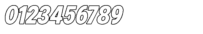 Zendory Black Condensed Oblique Nr Otln Font OTHER CHARS