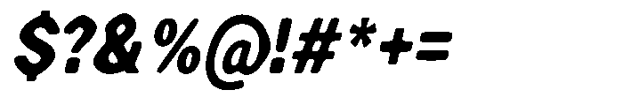 Zendory Black Condensed Oblique Nr Smth Font OTHER CHARS