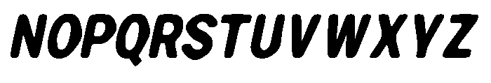 Zendory Black Condensed Oblique Nr Smth Font UPPERCASE