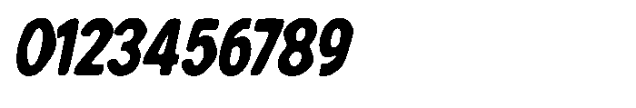 Zendory Black Condensed Oblique Smooth Font OTHER CHARS