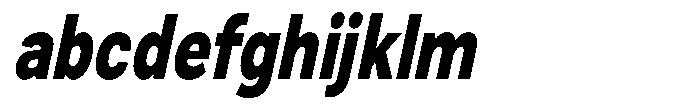 Zendory Black Condensed Oblique FONT