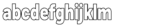 Zendory Black Condensed Outline FONT