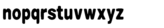 Zendory Black Condensed Smooth Font LOWERCASE
