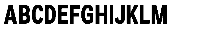 Zendory Black Condensed Font UPPERCASE