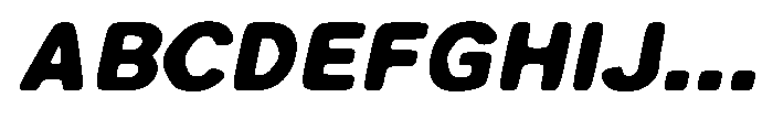 Zendory Black Exp Oblique Nr Smth Font UPPERCASE