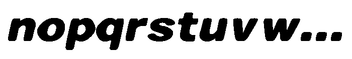 Zendory Black Exp Oblique Nr Smth Font LOWERCASE