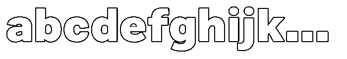 Zendory Black Expanded Narrow Outline FONT