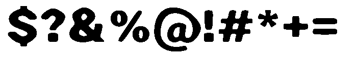 Zendory Black Expanded Narrow Smooth Font OTHER CHARS