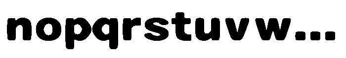Zendory Black Expanded Narrow Smooth Font LOWERCASE