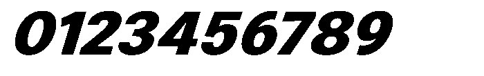 Zendory Black Expanded Nr Italic Font OTHER CHARS