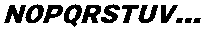 Zendory Black Expanded Nr Italic Font UPPERCASE