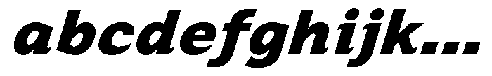 Zendory Black Expanded Nr Italic FONT