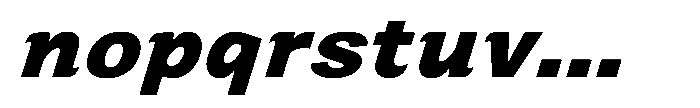 Zendory Black Expanded Nr Italic Font LOWERCASE