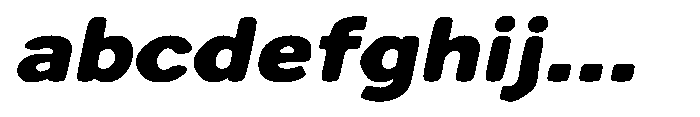 Zendory Black Expanded Oblique Smooth FONT