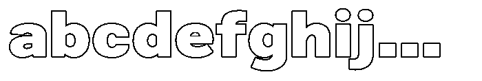 Zendory Black Expanded Outline FONT