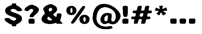 Zendory Black Expanded Smooth Font OTHER CHARS