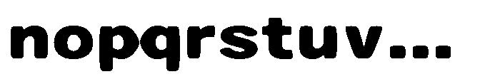 Zendory Black Expanded Smooth Font LOWERCASE