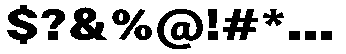 Zendory Black Expanded Font OTHER CHARS